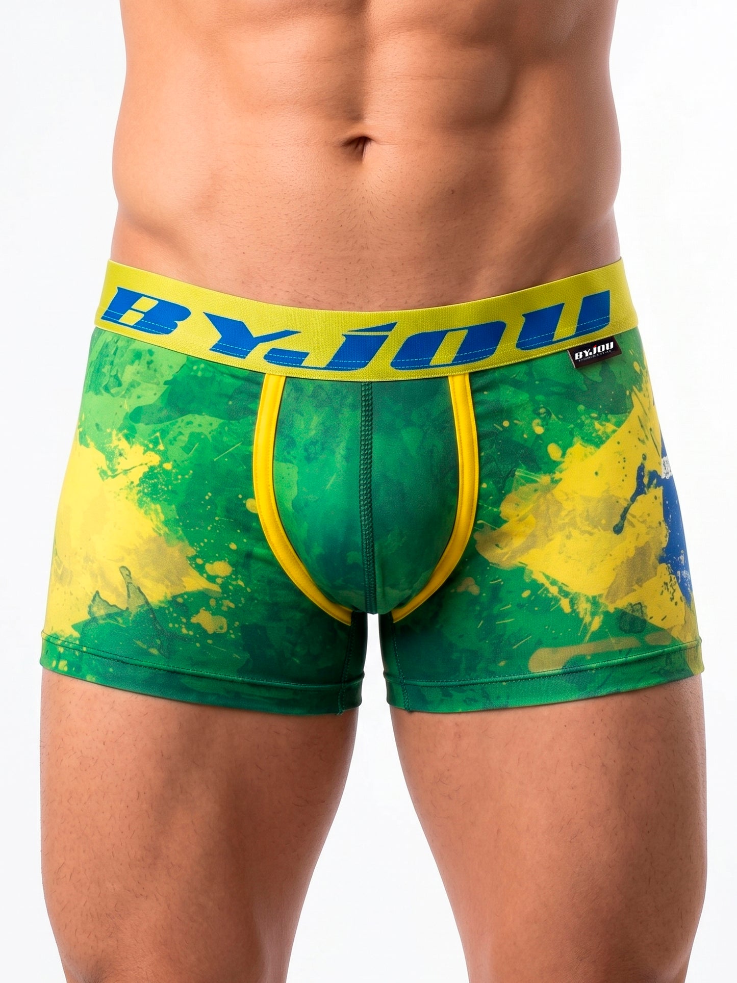 Bóxer para Hombre BRASIL — Edición La Nación Samba | Estampado Bandera Fútbol 2026 | Byjouduha BNAUMX188