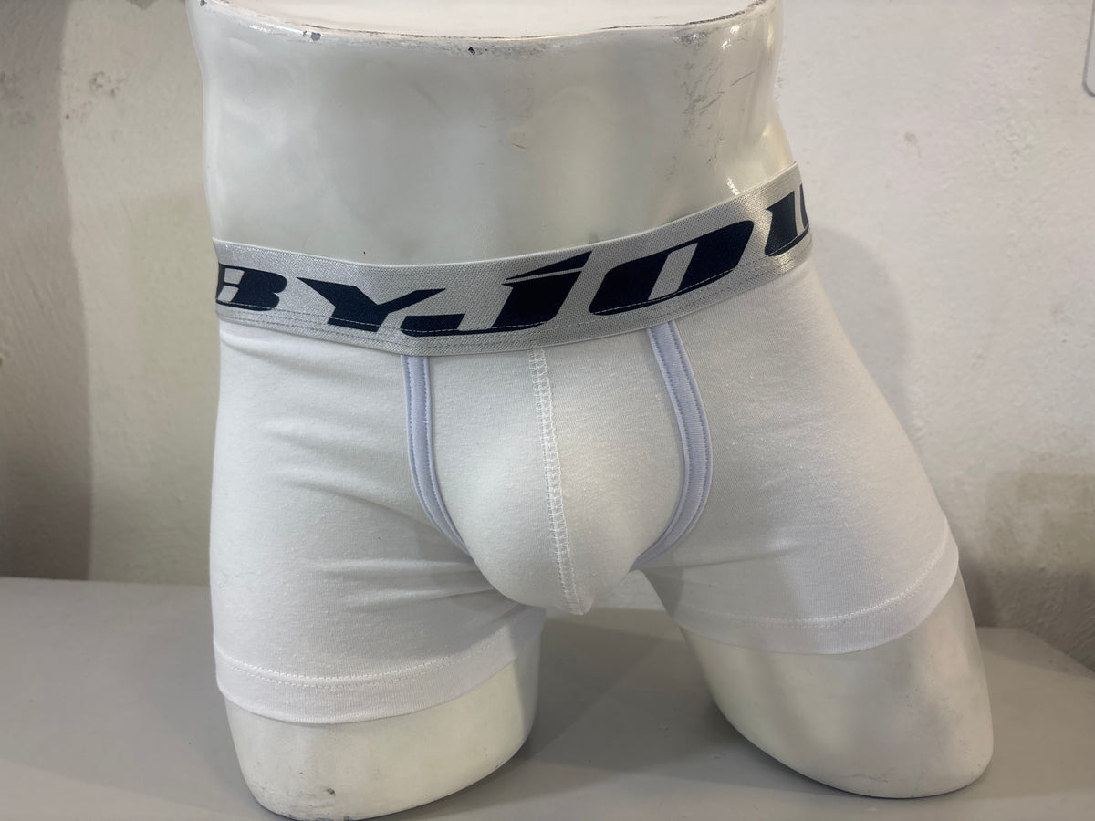 Bóxer para Hombre Byjou Víctor Blanco con letras negras