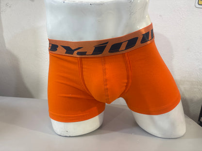 Bóxer para Hombre Byjou Underwear Victor Naranja con Logo Negro