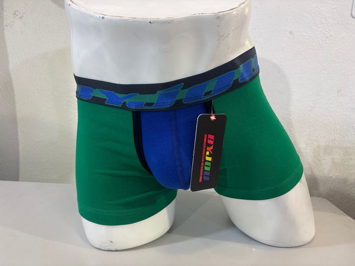 Bóxer para Hombre Byjou Underwear Victor Verde con Azul