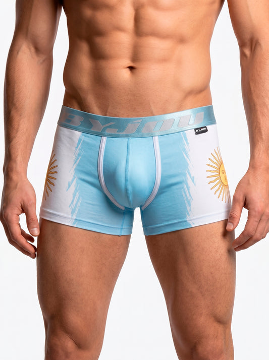 Bóxer para Hombre ARGENTINA — Edición La Albiceleste | Estampado Bandera Fútbol 2026 | Byjouduha BNAUMX191