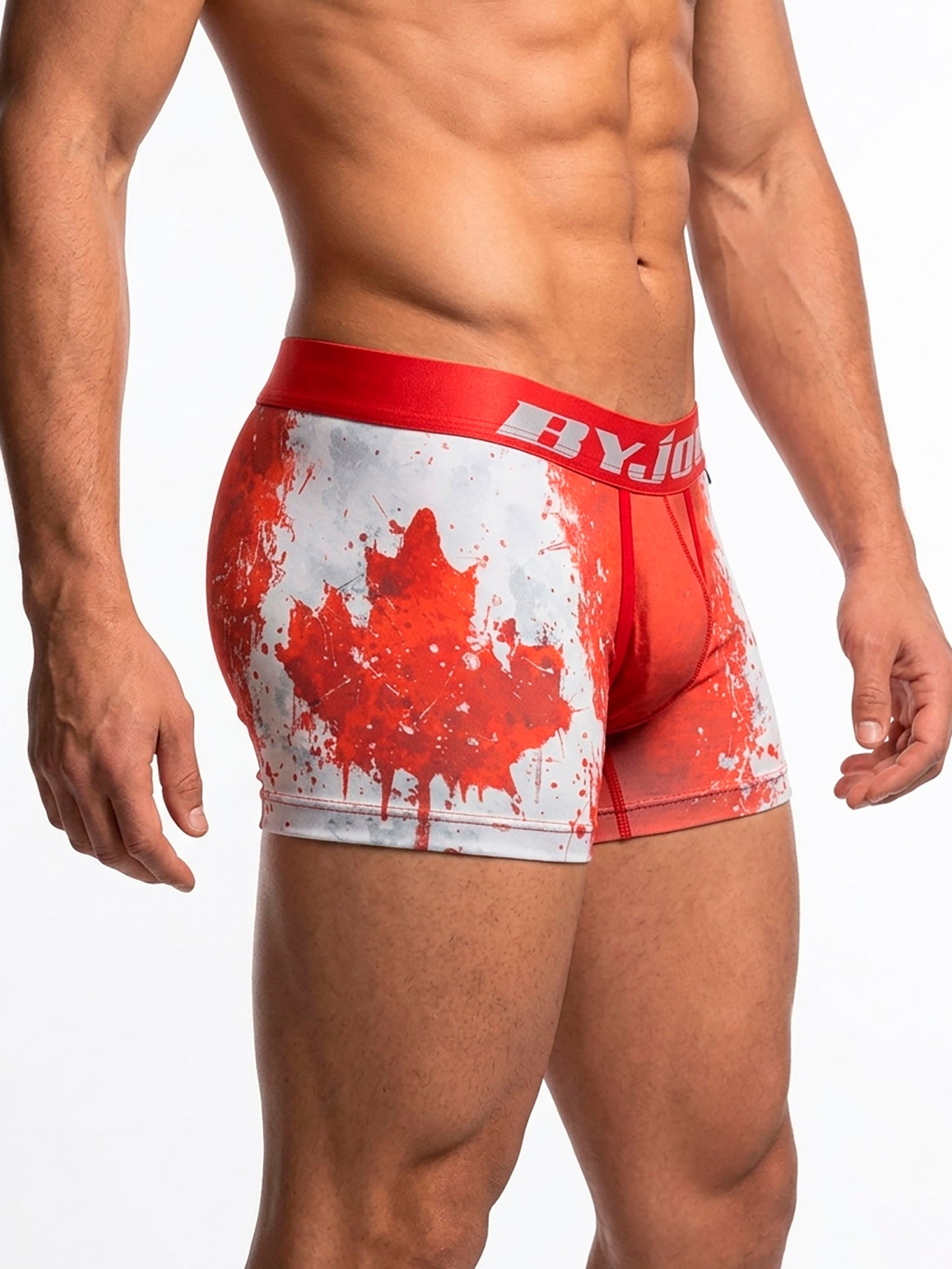 Bóxer para Hombre CANADA — Edición La Hoja que Sube | Estampado Bandera Fútbol 2026 | Byjouduha BNAUMX192