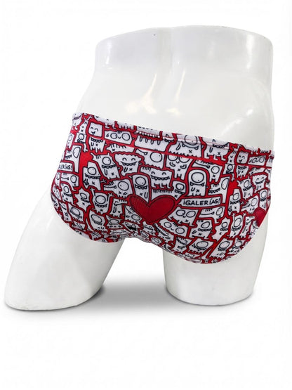 Traje de Baño Corto Hombre Galerías Rojo | DUHA