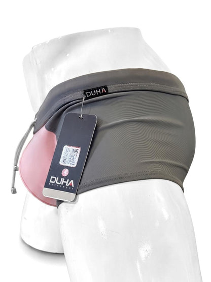 Traje de Baño Corto Hombre Gris y Rosa | DUHA