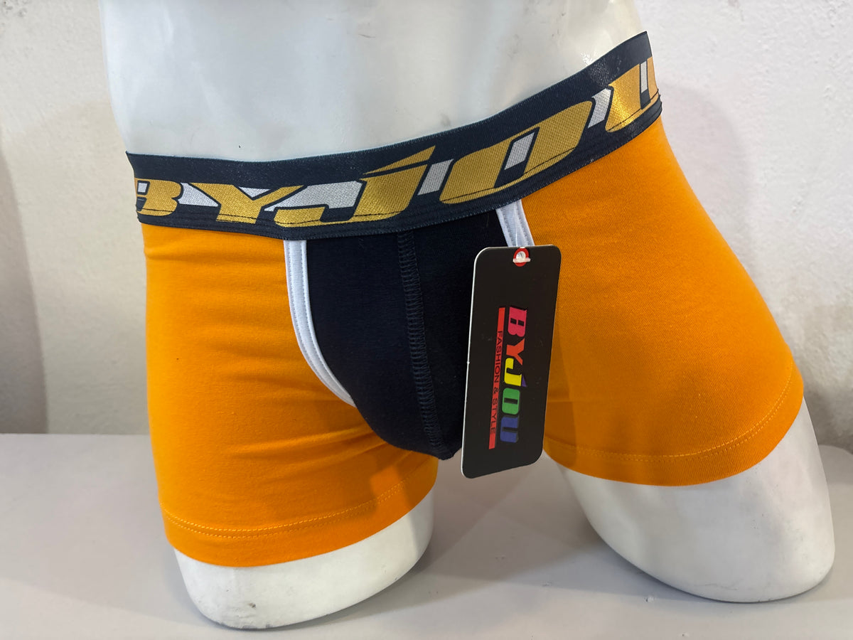 Bóxer para Hombre Byjou Underwear Victor Naranja con Negro