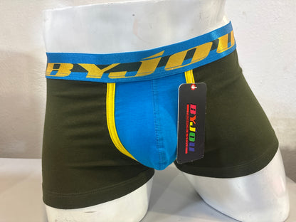 Bóxer para Hombre Byjou Underwear Victor Verde Olivo con Azul