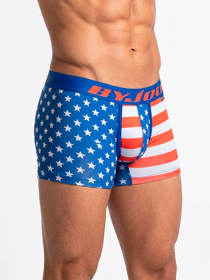Bóxer para Hombre USA — Edición Las Barras y las Estrellas | Estampado Bandera Fútbol 2026 | Byjouduha BNAUMX193