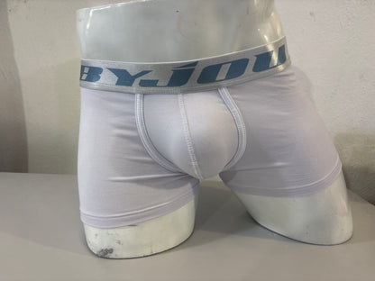 Bóxer para Hombre Byjou Underwear Victor Blanco con Cintura Plateada