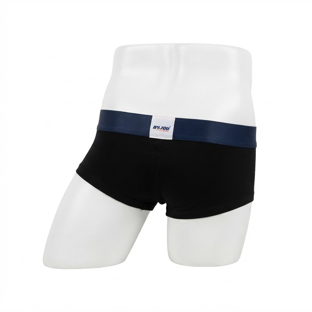 Cachetero para hombre Byjou Noé Negro con Letras Plata
