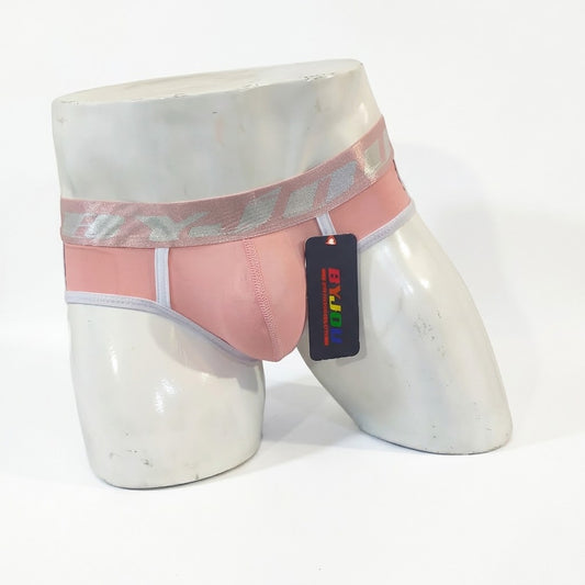 Bóxer para hombre Náutico Mesh palo de rosa con bies blanco