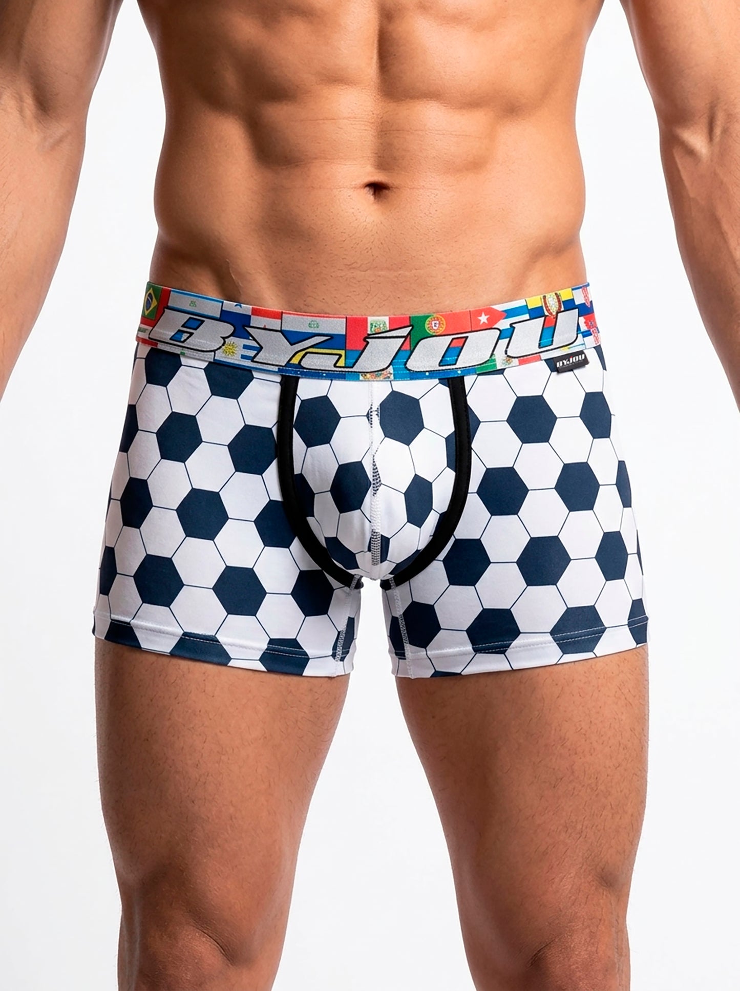 Bóxer para Hombre BALON — Edición Balón de Fútbol | Estampado Banderas Fútbol 2026 | Byjou BVICMXWC1