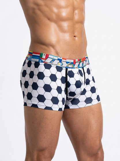 Bóxer para Hombre BALON — Edición Balón de Fútbol | Estampado Banderas Fútbol 2026 | Byjou BVICMXWC1
