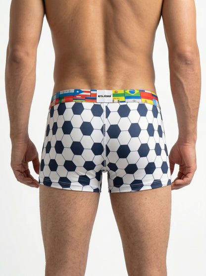 Bóxer para Hombre BALON — Edición Balón de Fútbol | Estampado Banderas Fútbol 2026 | Byjou BVICMXWC1