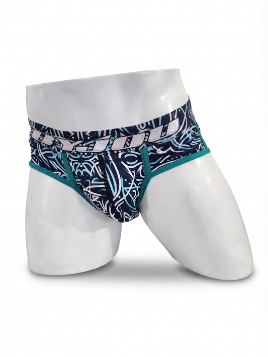 Bóxer para hombre Byjou Náutico Spaghetti Jade