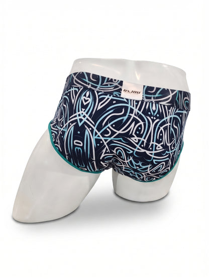 Bóxer para hombre Byjou Náutico Spaghetti Jade